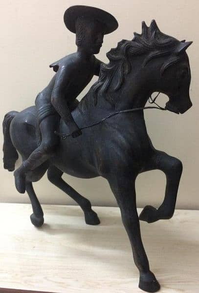 antique American horseman big size old brass what's app 03071138819 4