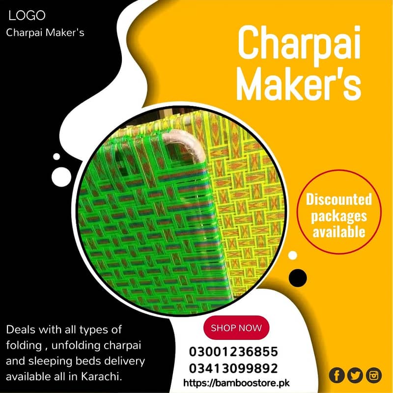 folding charpai/unfolding charpai/sleeping bed/iron charpai in karachi 5