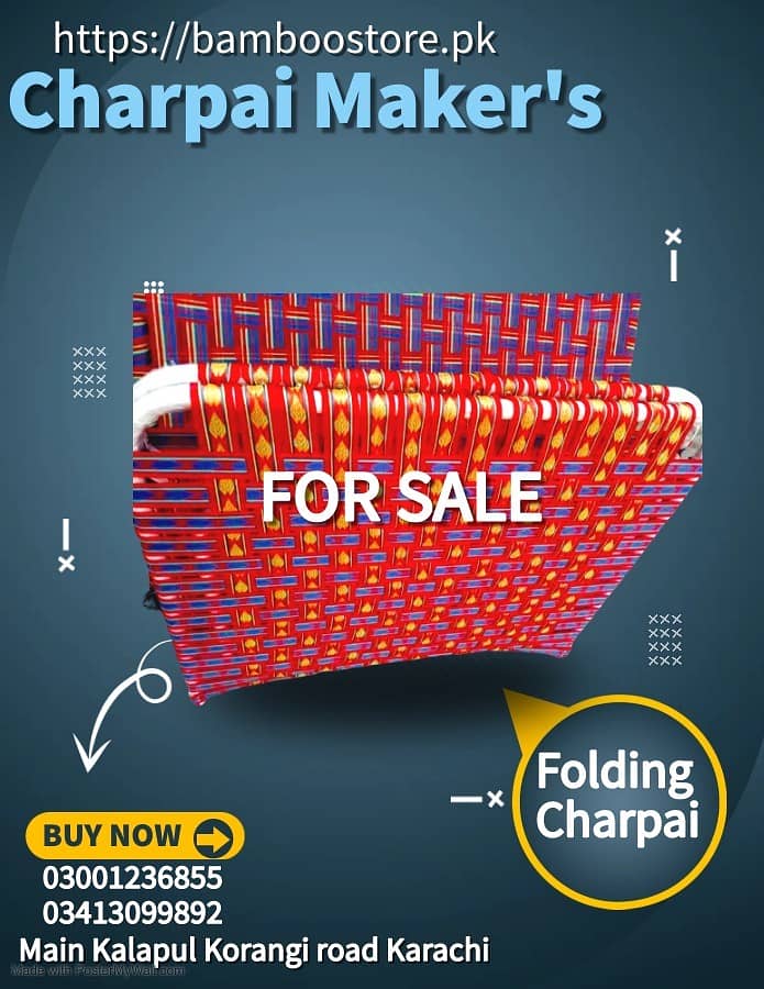 folding charpai/unfolding charpai/sleeping bed/iron charpai in karachi 3