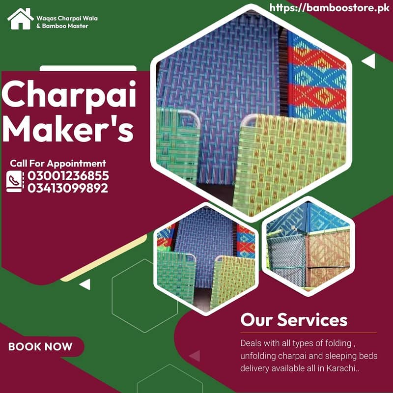 folding charpai/unfolding charpai/sleeping bed/iron charpai in karachi 9
