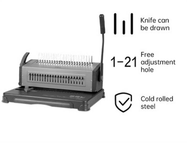 Deli Comb Binding Machine Heavy Duty 2