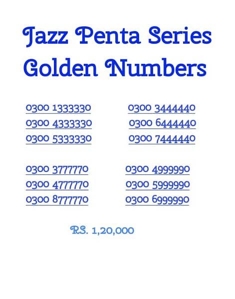 Zong Golden Numbers 2