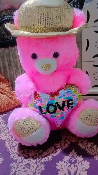 Pink color Cute Teddy  22 inch 1