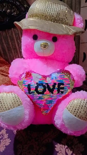 Pink color Cute Teddy  22 inch 2