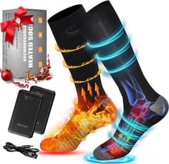 LPCRILLY Rechargeabel Electric Heated Socks,