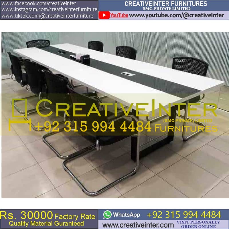 Office Meeting Conference Table Workstation Furniture CEO Chair Desk 1