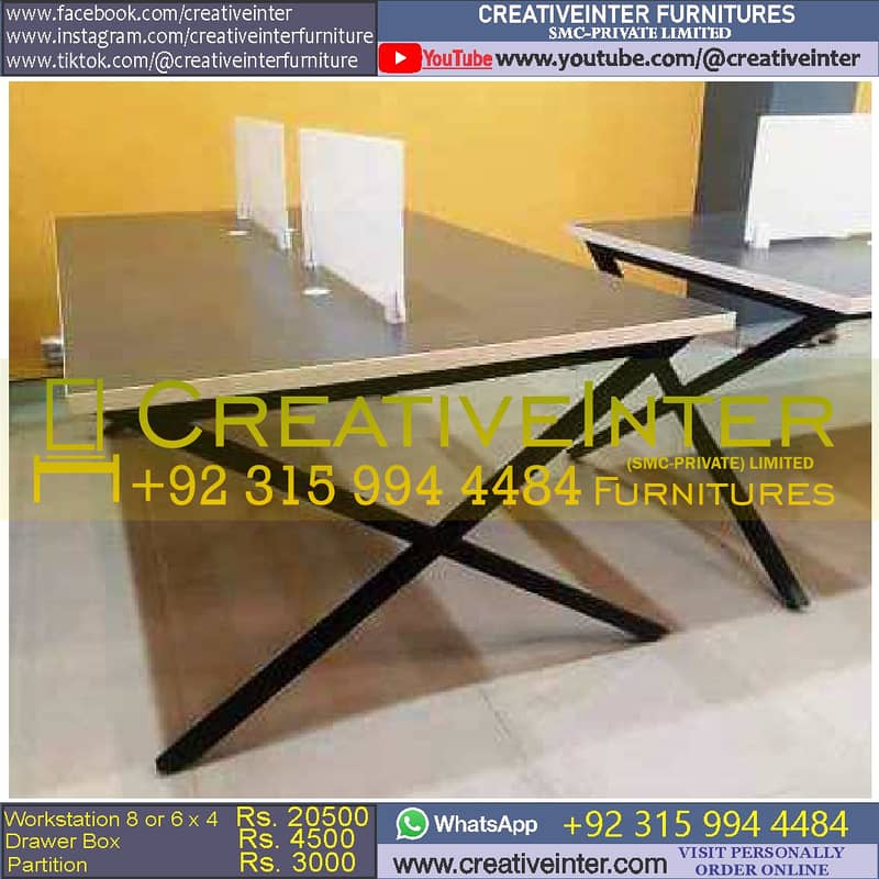 Office Meeting Conference Table Workstation Furniture CEO Chair Desk 0