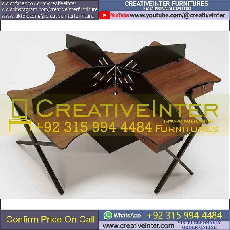 Office Meeting Conference Table Workstation Furniture CEO Chair Desk 4