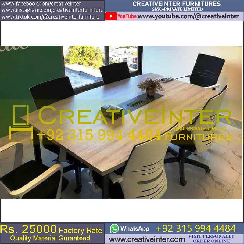 Office Meeting Conference Table Workstation Furniture CEO Chair Desk 7