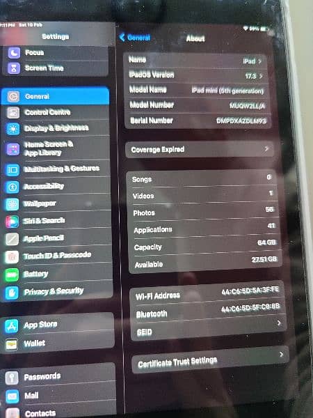 iPad mini 5(64 GB) 10