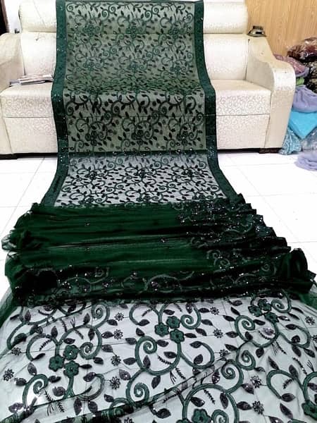 Black sequence saree on net 6  colours available 8