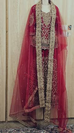 Bridal Dress with 2 Dupata