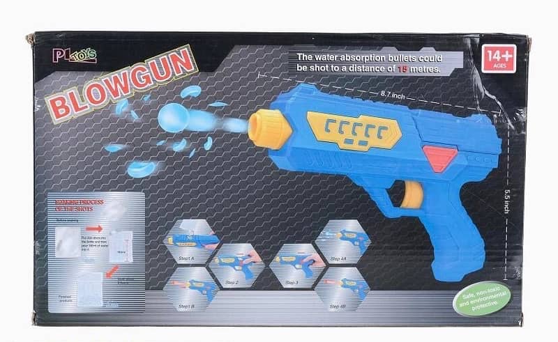 Blow Gun With Bubbles & Bullets 0