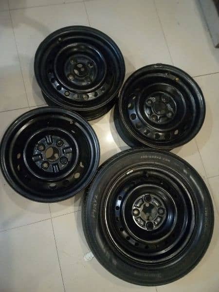 4 Stepni Japani 13" only Rims 100 PCD Stapni, Stupni, stepney 2