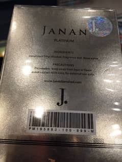 Original JANAN "Platinum" By J. Perfume