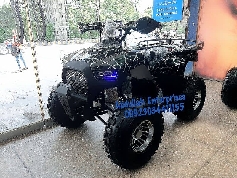 4 x 4 disk new atv 124cc luxxry quad 4 wheels delivery all Pakistan 1