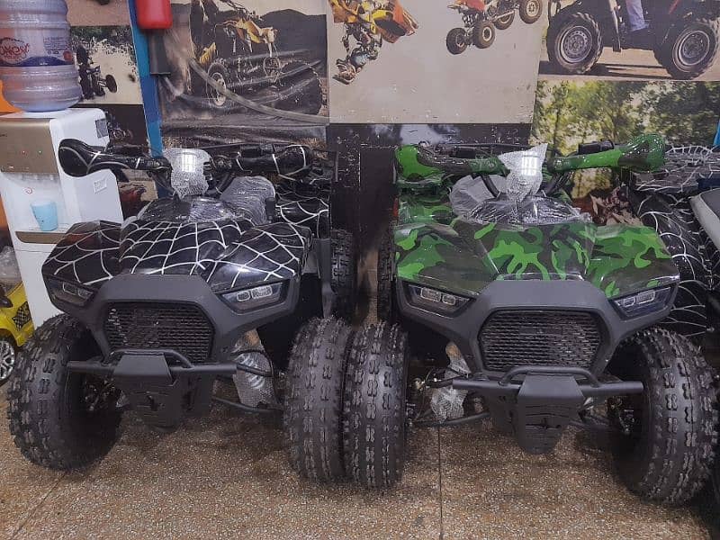 4 x 4 disk new atv 124cc luxxry quad 4 wheels delivery all Pakistan 4