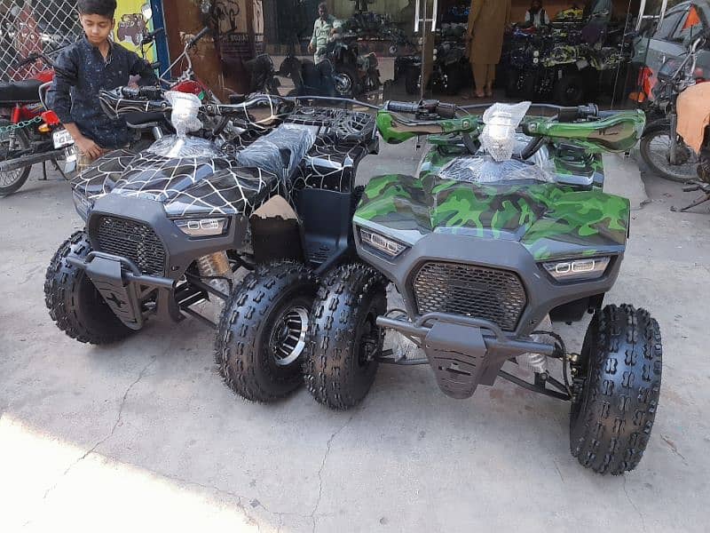 4 x 4 disk new atv 124cc luxxry quad 4 wheels delivery all Pakistan 11