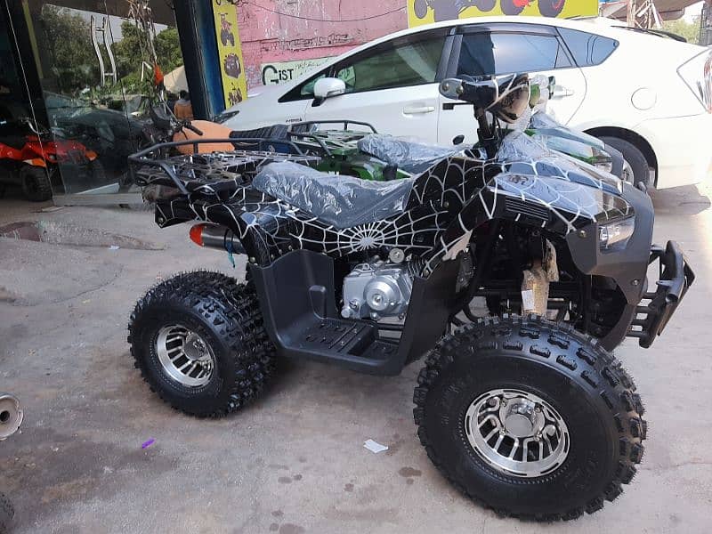 4 x 4 disk new atv 124cc luxxry quad 4 wheels delivery all Pakistan 12