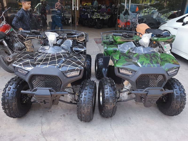 4 x 4 disk new atv 124cc luxxry quad 4 wheels delivery all Pakistan 16