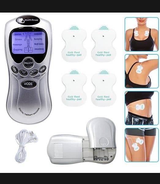 Electric Tens Unit Machine Pulse Massager Muscle Stimulator Therapy 4