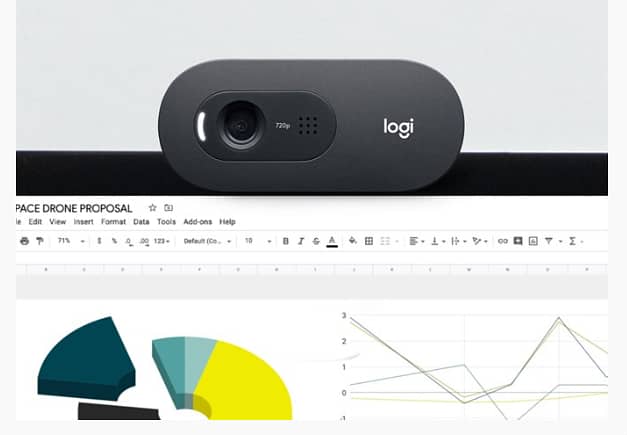 Logitech C505e HD Business Webcam 720p - Long-Range Mic 1