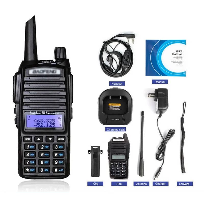 UV-82 Long range Dual Band Walkie Talkies, Long range Dual Display set 5