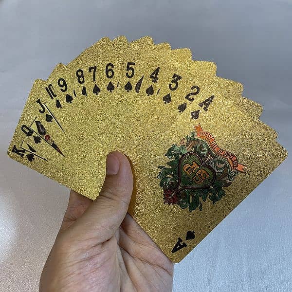 Gold/ Rose Gold Foil Playing Cards PVC 2