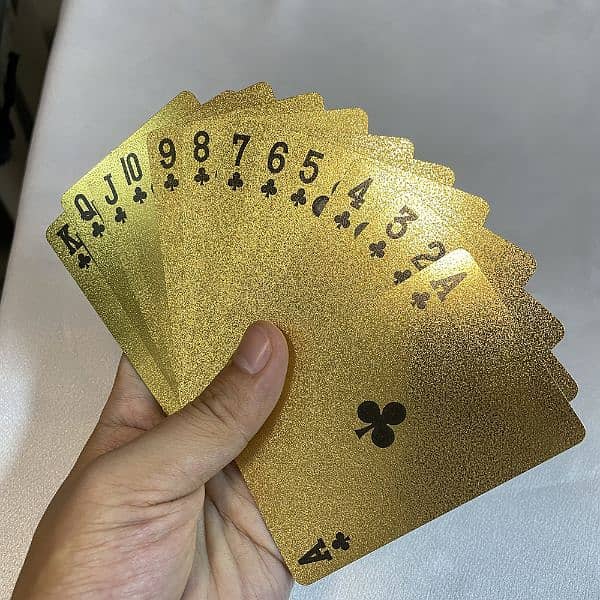 Gold/ Rose Gold Foil Playing Cards PVC 3