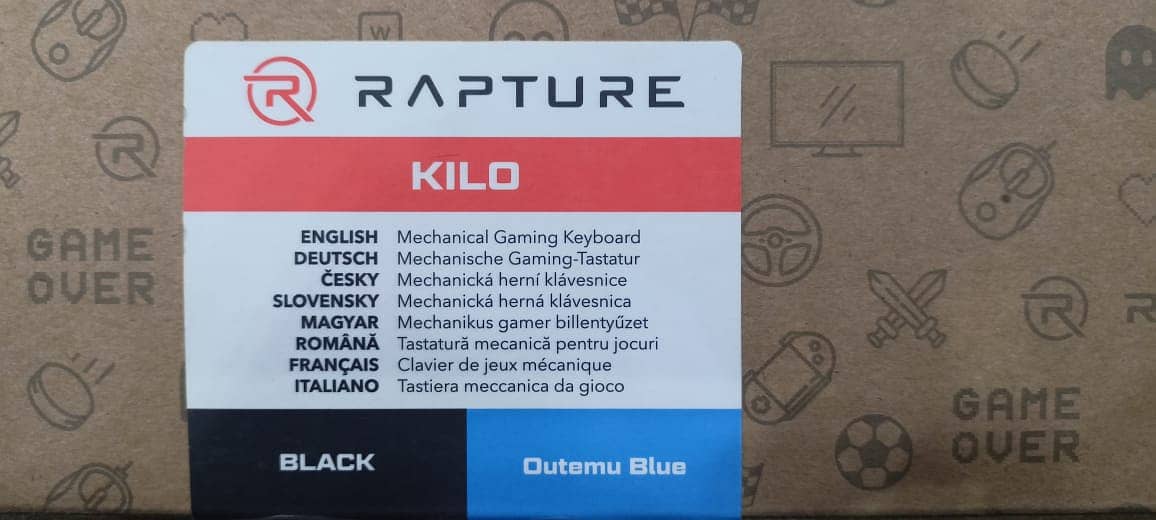 Rapture kilo blue switches Mechanical Gaming wired Keyboard 1