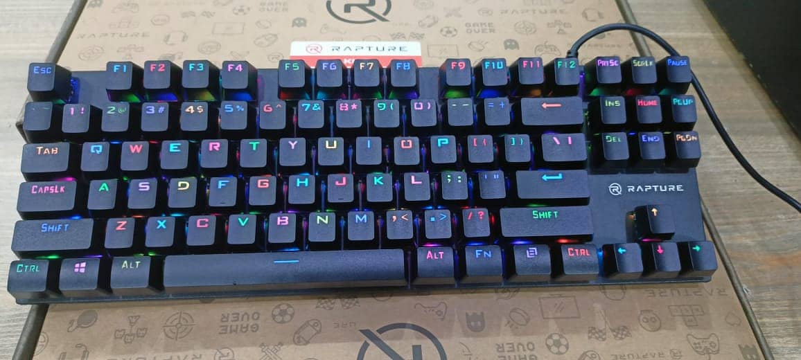 Rapture kilo blue switches Mechanical Gaming wired Keyboard 6