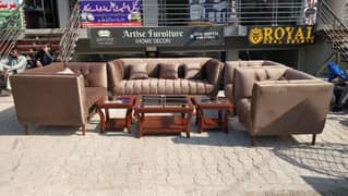 7 seater sofa set with table set 0