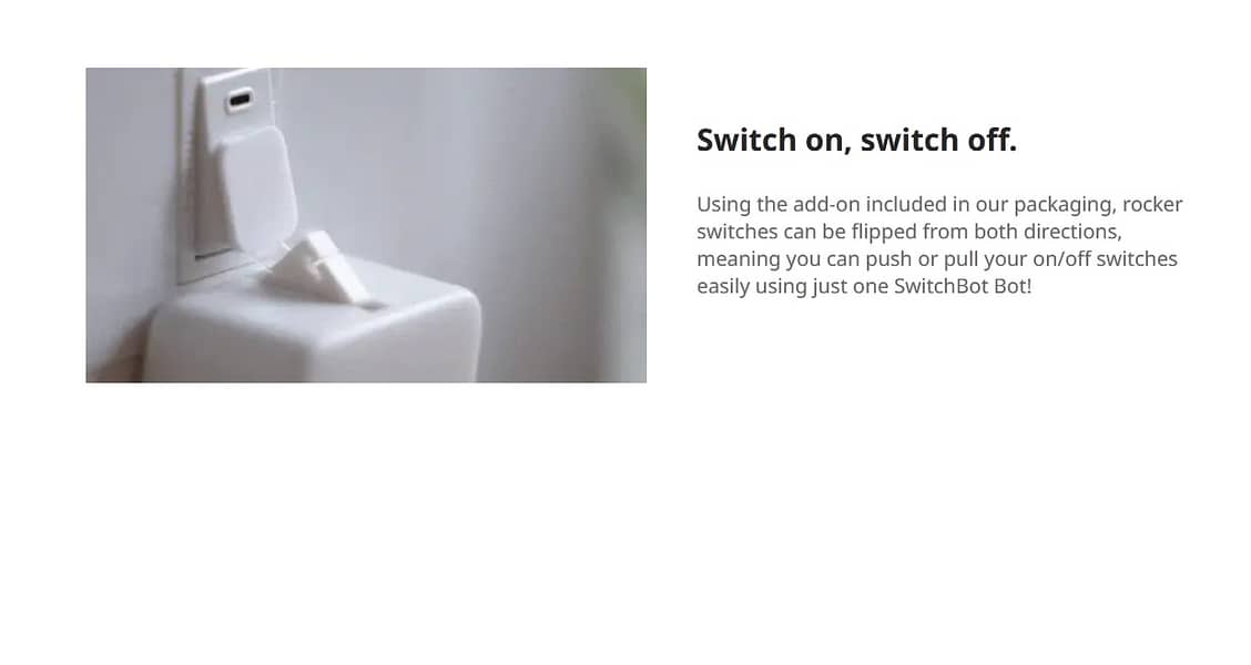 Switchbot Smart Switch Bot Light Button Pusher Bluetooth Wireless App 5