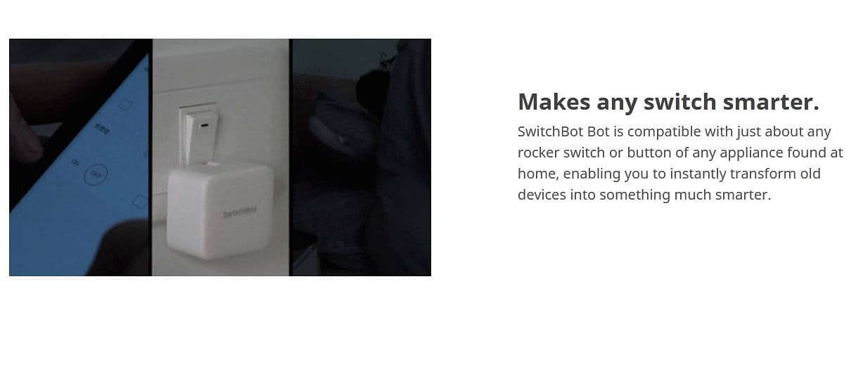 Switchbot Smart Switch Bot Light Button Pusher Bluetooth Wireless App 8
