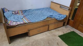 Wooden single bed  good Condition