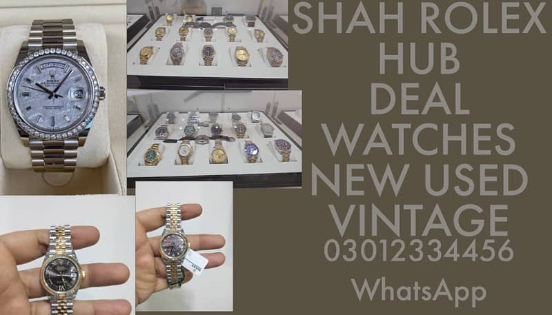 WE BUYING Original Watches Rolex Omega Cartier PP Chopard Etc 1