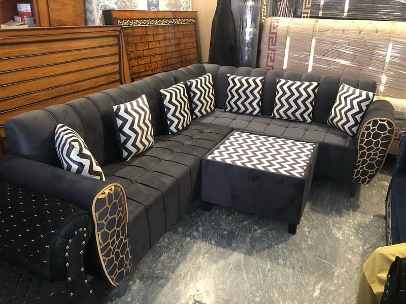 7 Seter Sofa Set //L Shaped // New Desgn 17