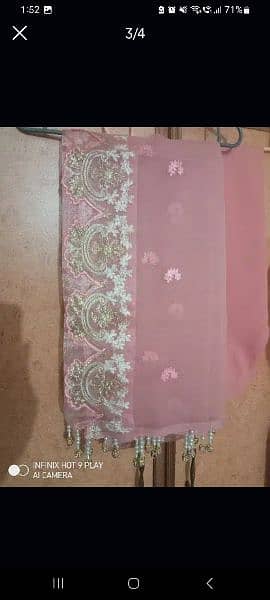 Ready to wear baby pink elegant wedding formal 3 pcs shalwar kameez 0