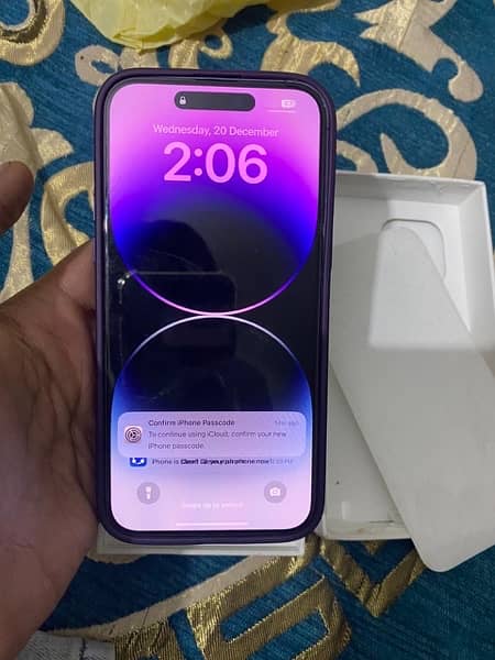 iPhone 14pro max dep purple phizecal dule sim 10/10 non pta 0