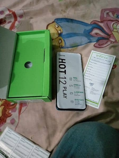 Infinix Hot 12 play with All accessories 3