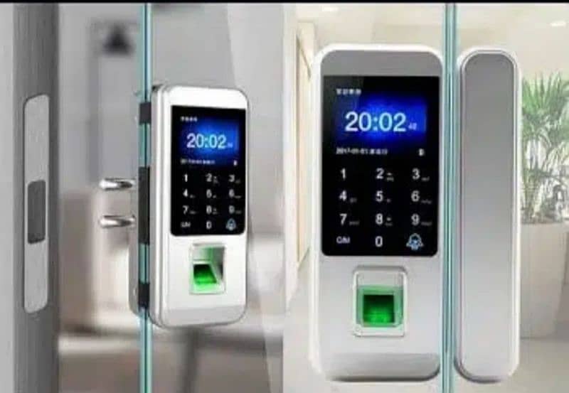 smart home fingerprint wifi tuya application handle electric door lock 2