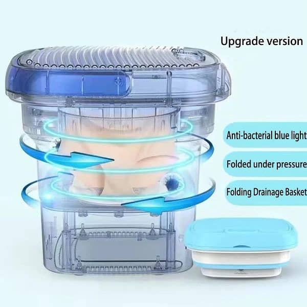 Folding Washing Machine  Portable Small Travel Washing Machine 4