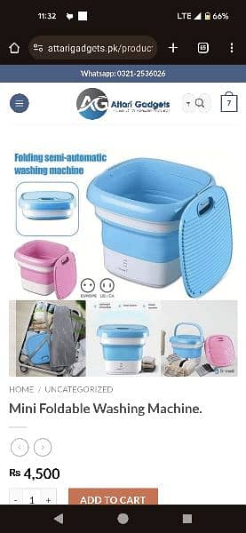 Folding Washing Machine  Portable Small Travel Washing Machine 5