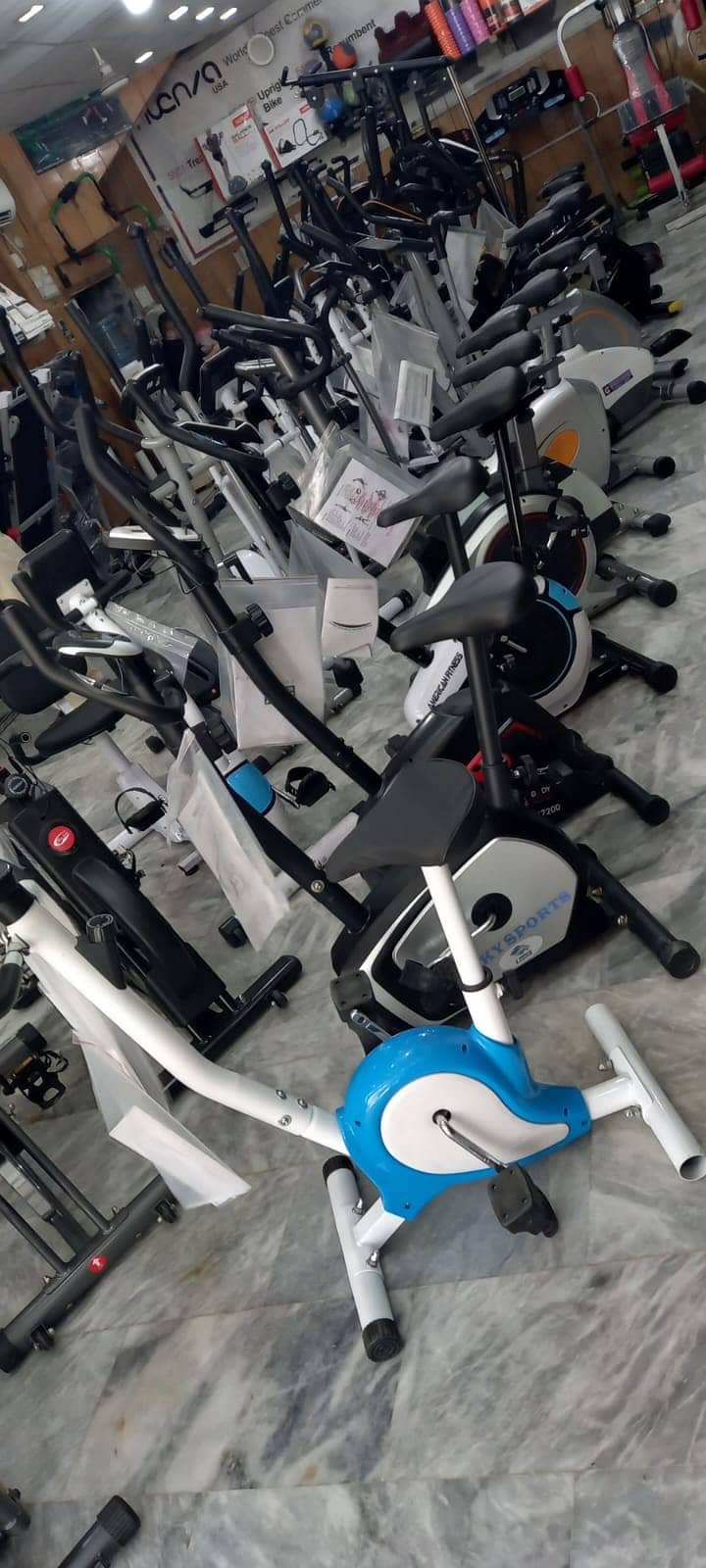 eliptical | Exercise Bike |Up Right bike| treadmill |Spin bike dumbbel 4