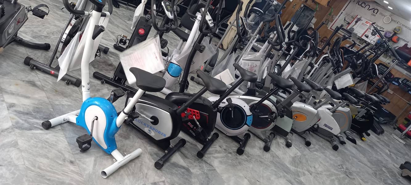 eliptical | Exercise Bike |Up Right bike| treadmill |Spin bike dumbbel 6