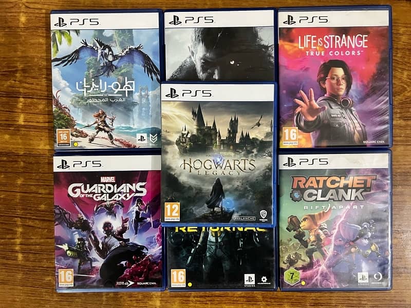 Ps5 Games for Sale Ratchet Hogwarts Resident Evil Horizon Forbidden 0