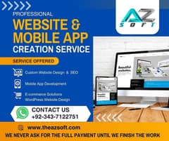 Website/Php/Laravel/WordPress/Shopify/WiX/Mobile App/Seo