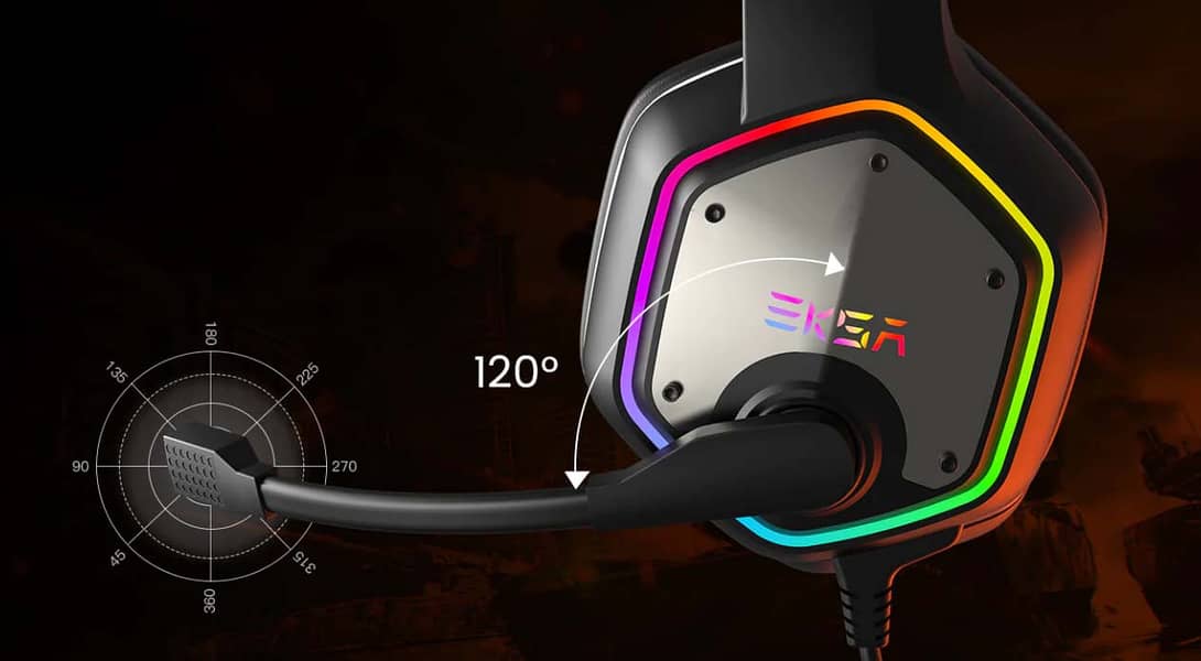 Eksa RGB Gaming Headphones 6