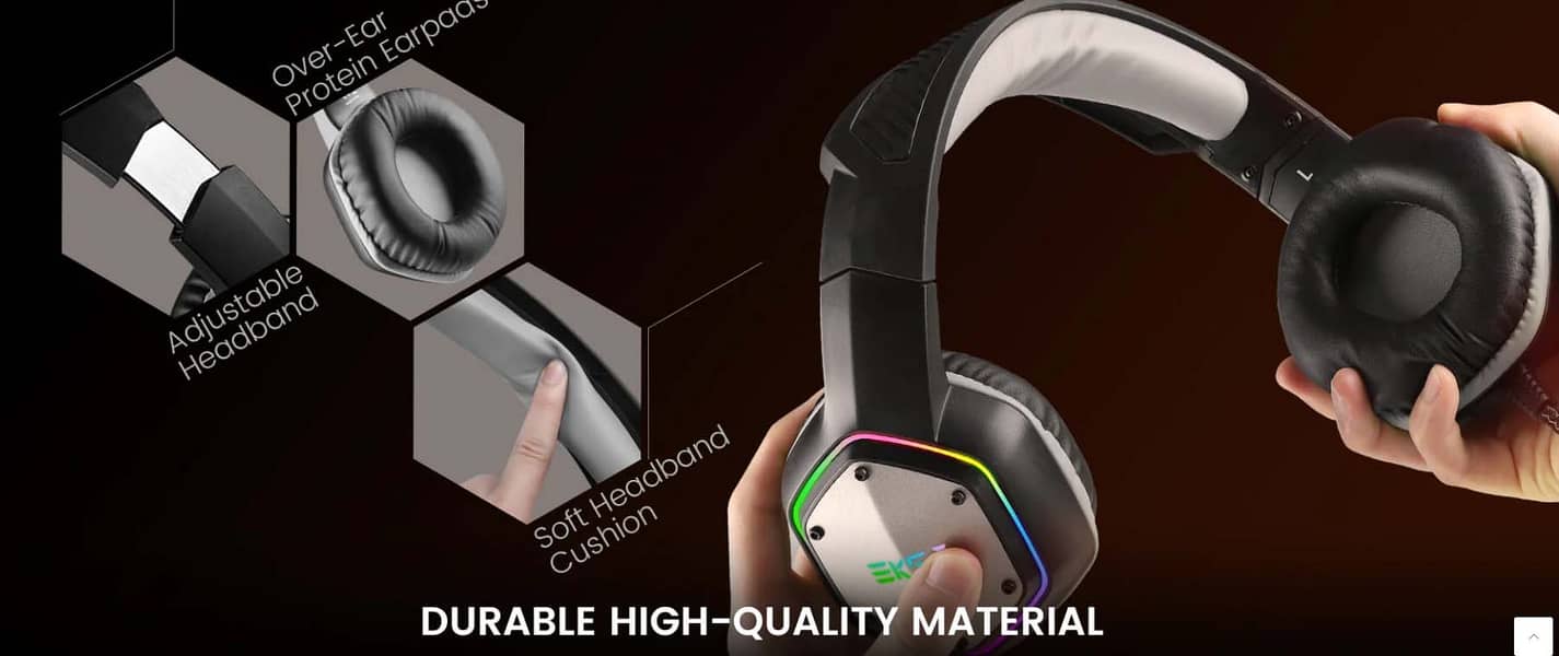 Eksa RGB Gaming Headphones 9