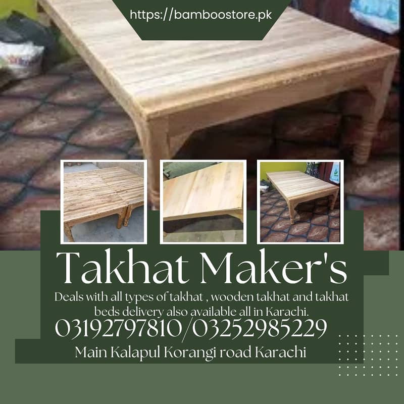 takhat / wooden takhat / bench / table / takhat bed sale in karachi 8